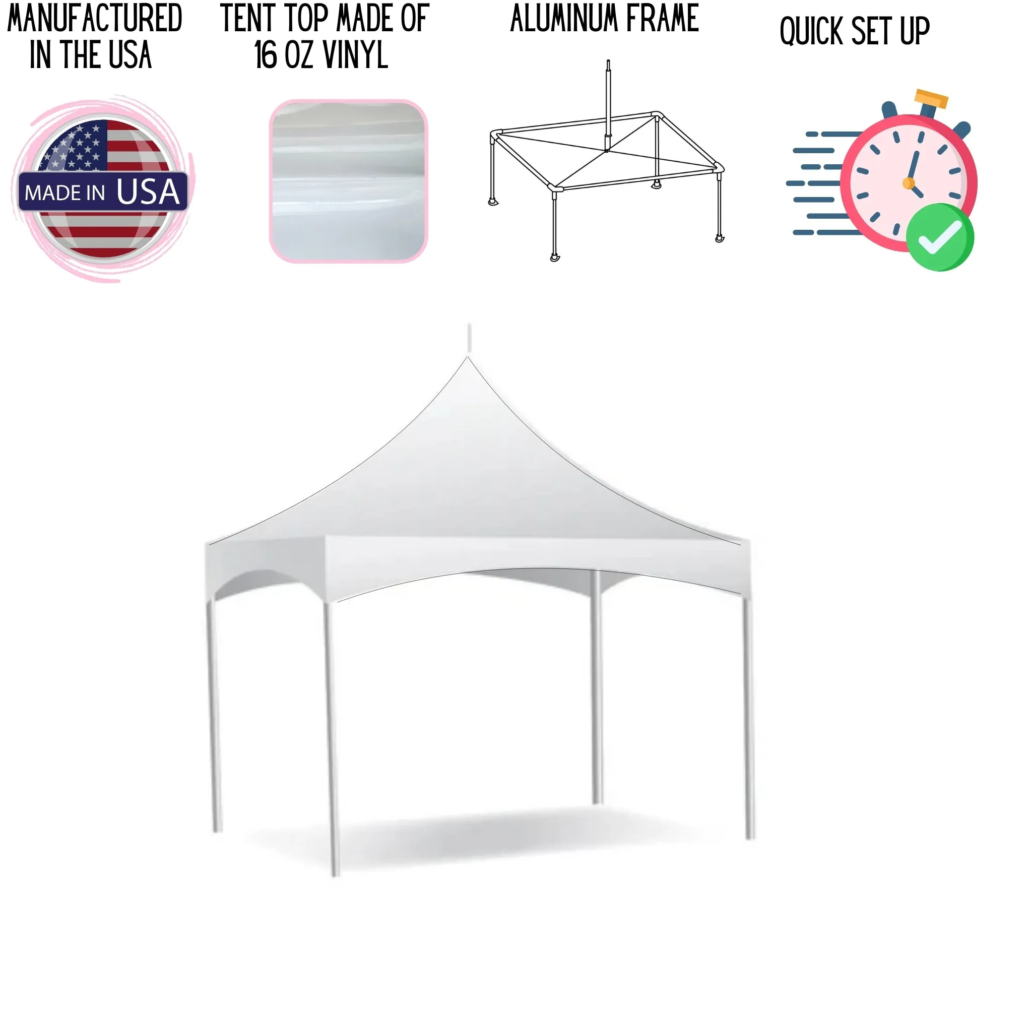 10x10 Pinnacle Frame Tent
