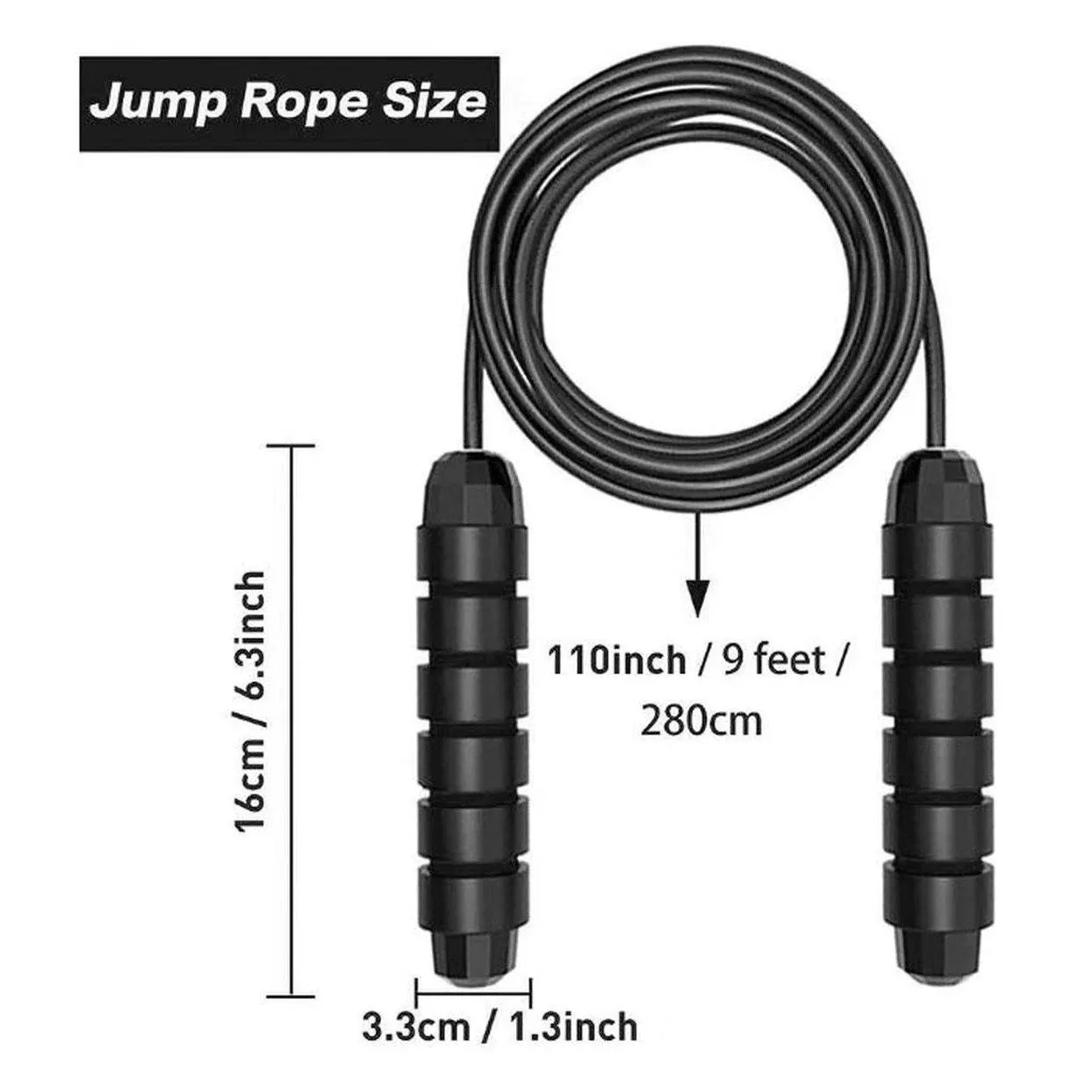 2-Pack: Tangle-Free Rapid Speed Cable 9-Foot Jump Rope
