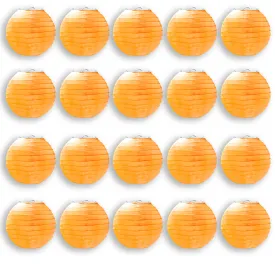 20 Pack 6" Orange Lanterns