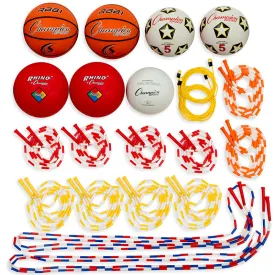 #52992 ASSTD PLAYGROUND BALLS & JUMP ROPE SET