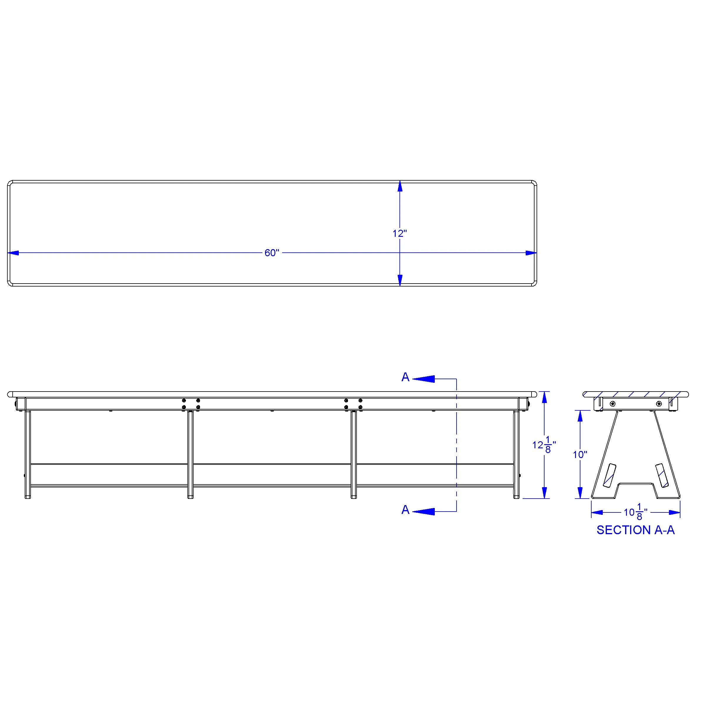 #59845 EverPlay™ Large Outdoor Table and Bench Set