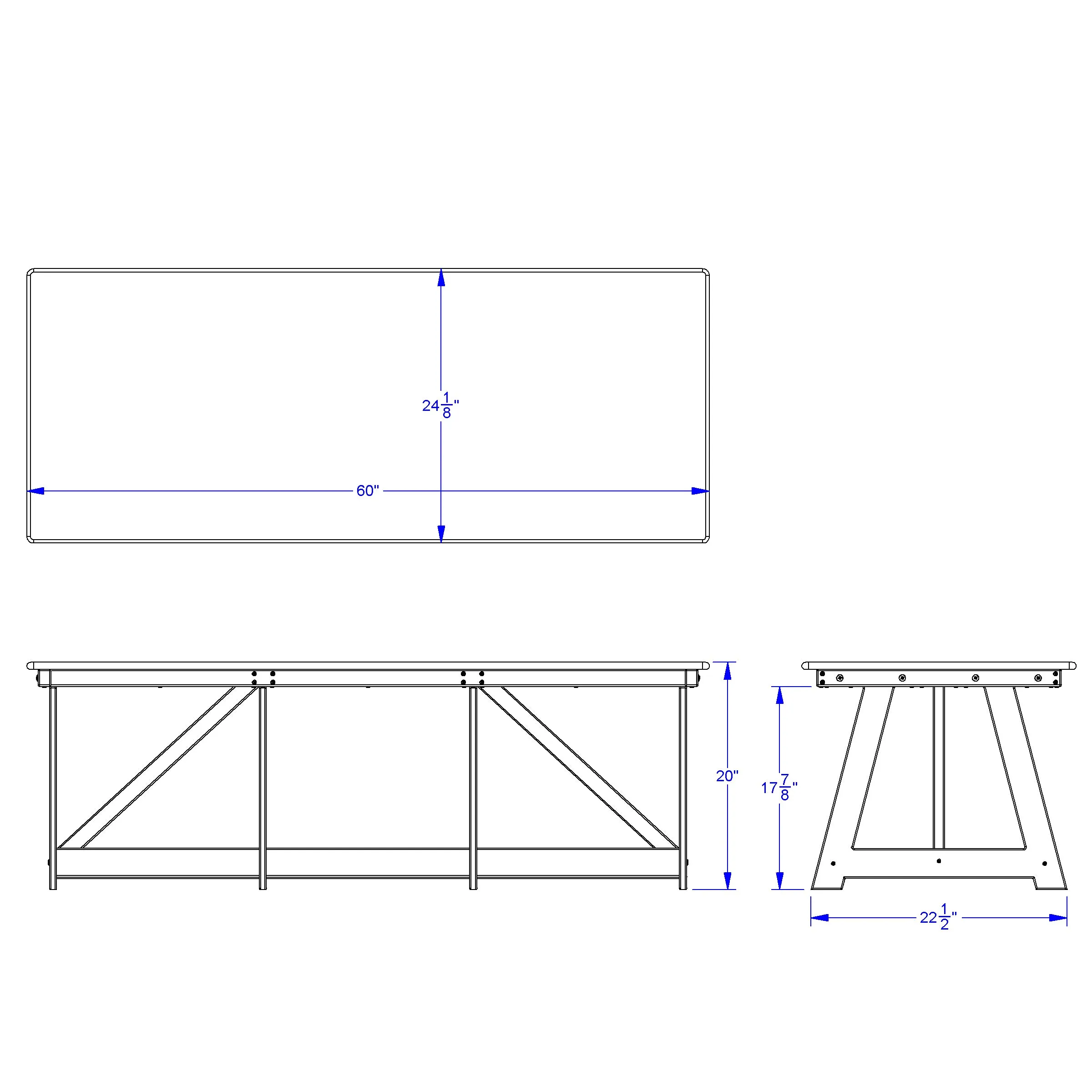 #59845 EverPlay™ Large Outdoor Table and Bench Set