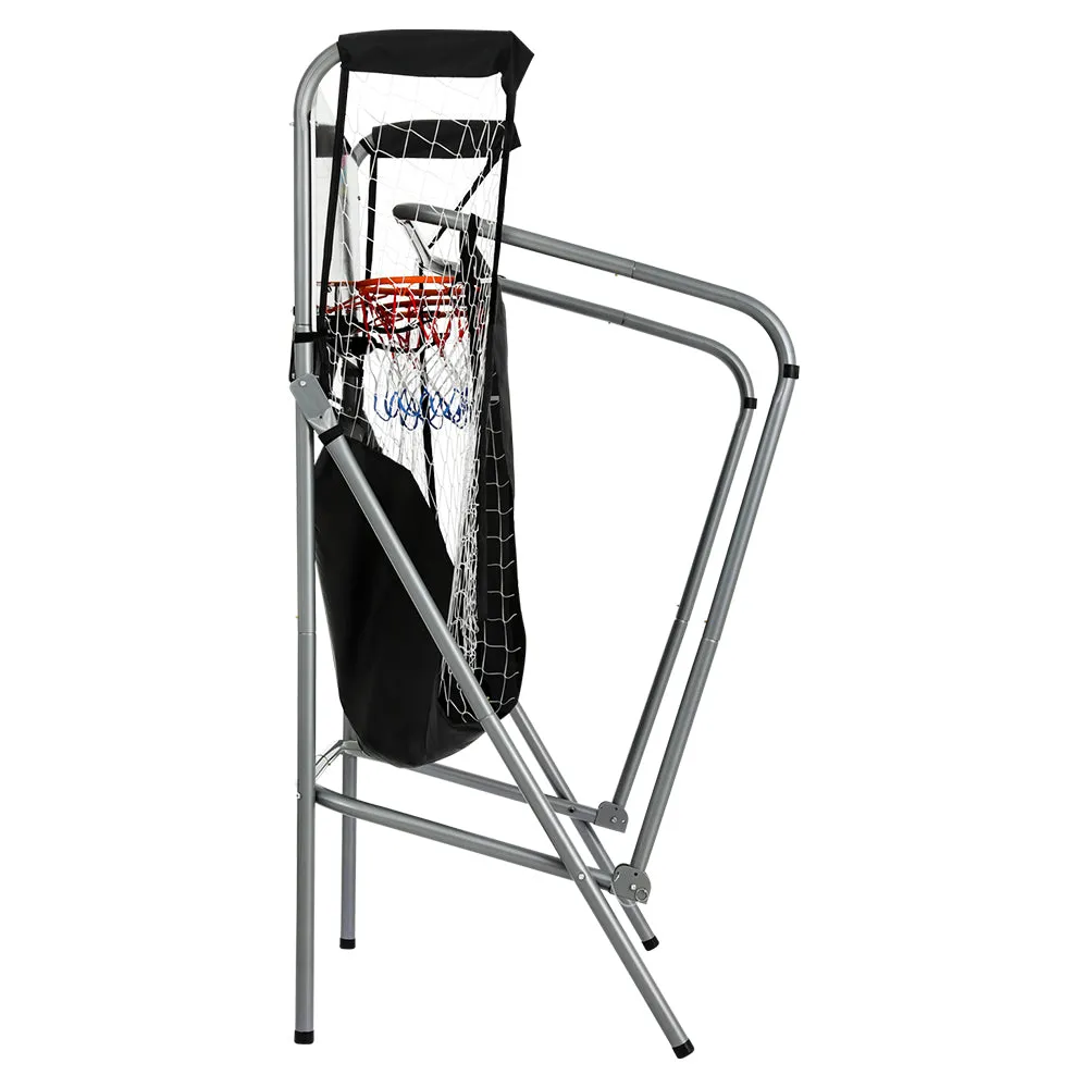 8-Game Basketball Arcade Machine w/ 4 Balls, Steel Frame