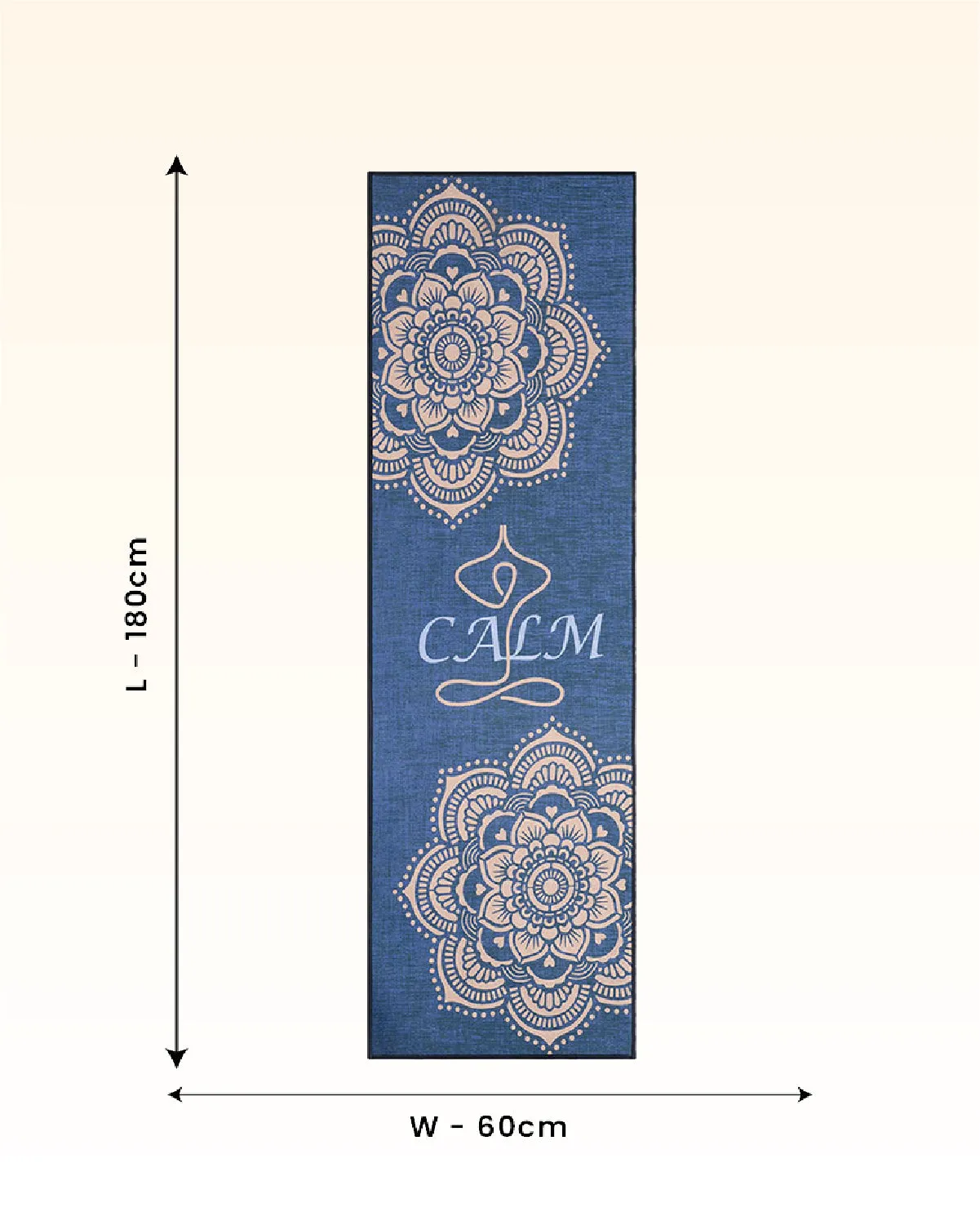 8mm Calm Mandala Asana Yoga Mat Online | Grhamoy