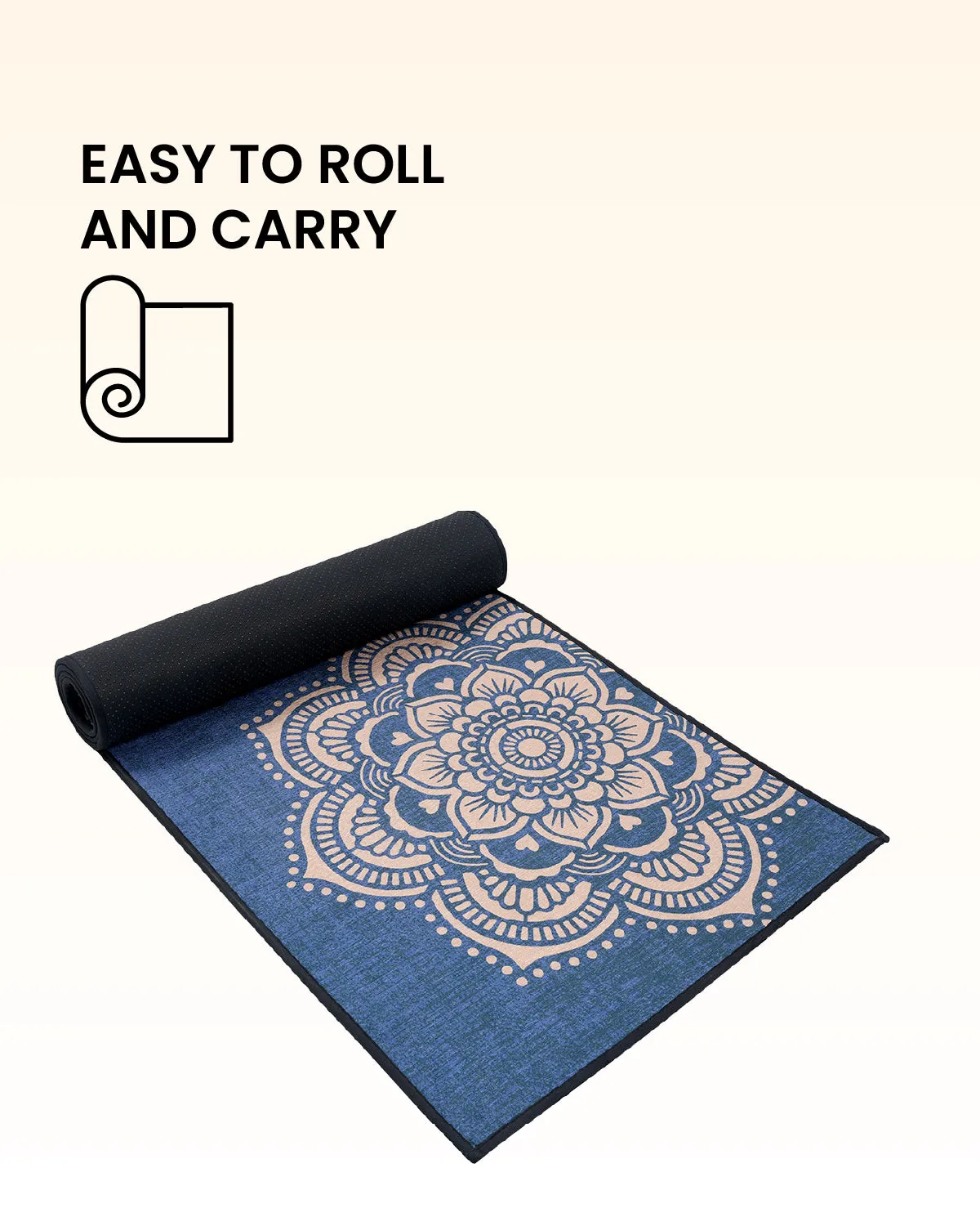 8mm Calm Mandala Asana Yoga Mat Online | Grhamoy