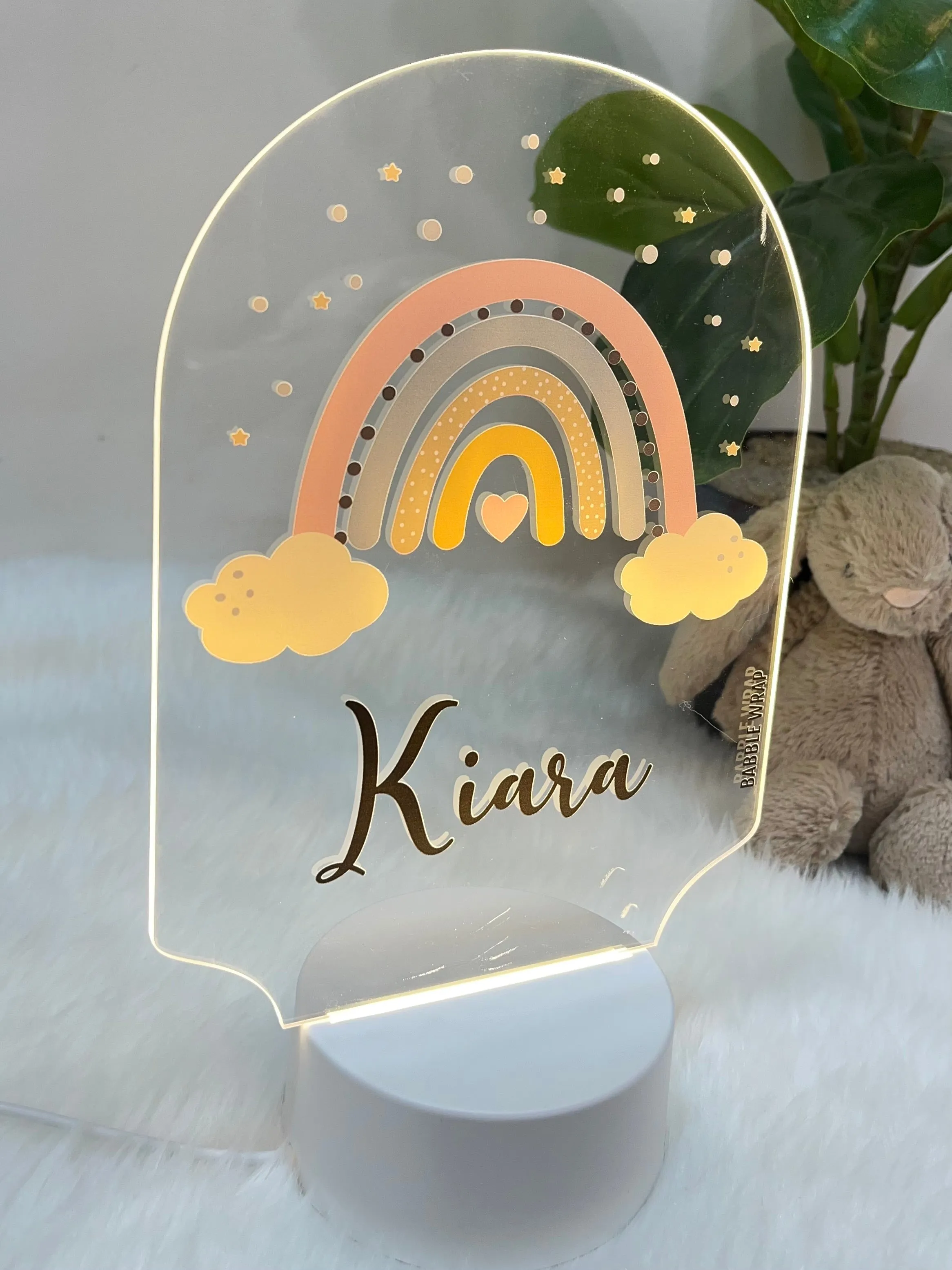 Acrylic LED Night Lamp- Rainbow (Arch)