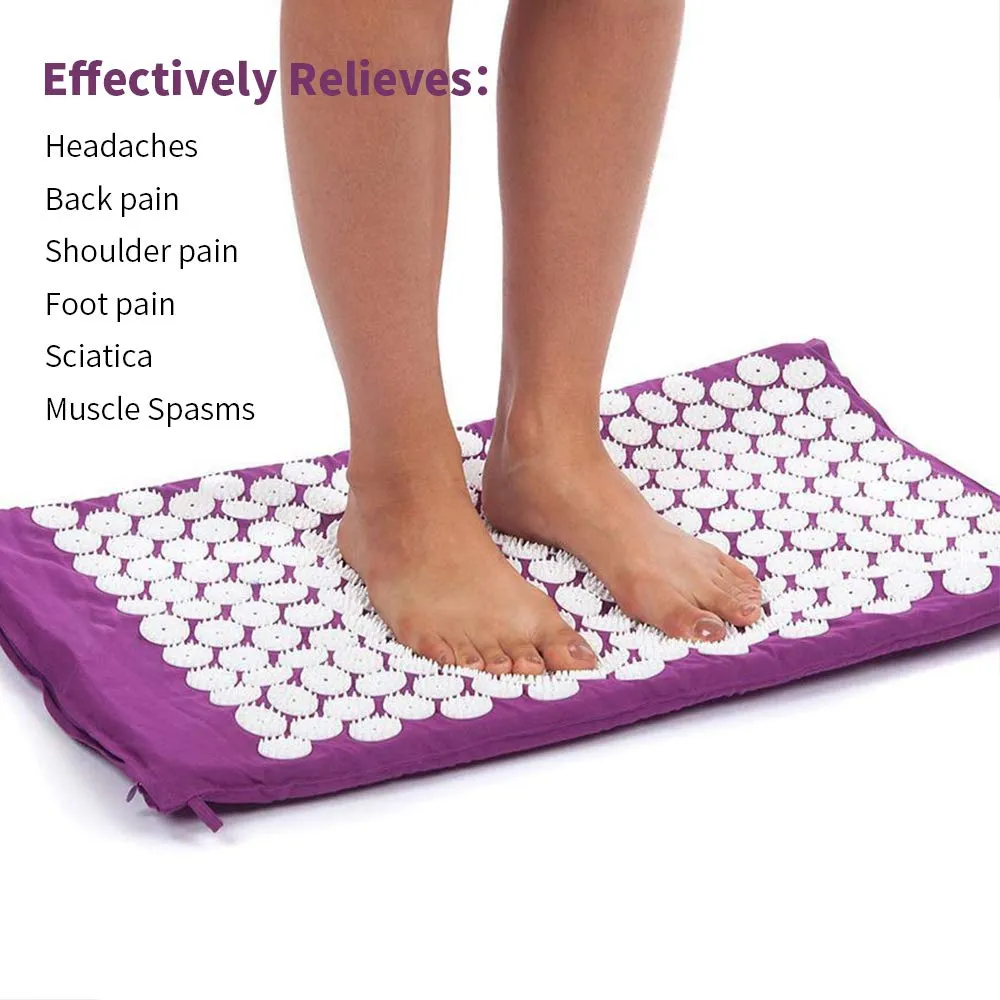 Acupuncture Yoga Mat With Back Pressure Pillow