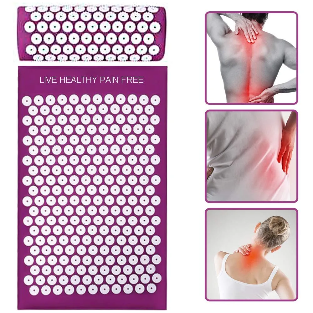 Acupuncture Yoga Mat With Back Pressure Pillow