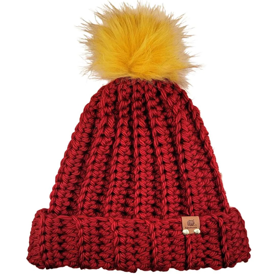 Beanies Adult Size with Chunky Yarn