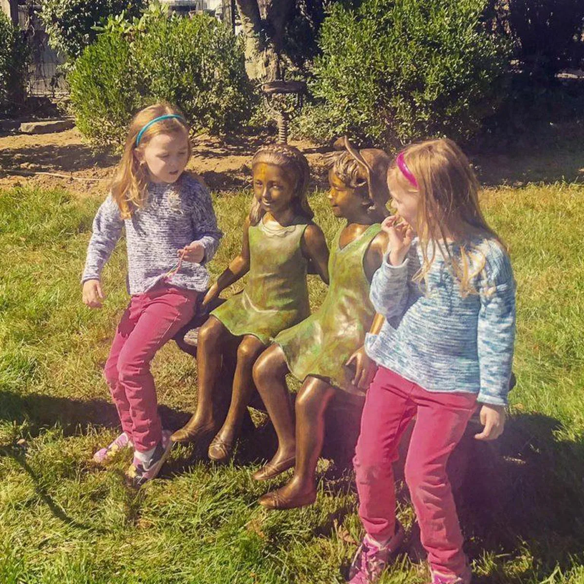 Best Friend Sisters Statue