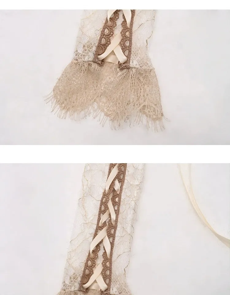 [Blood Supply]Lace Adjustable Hand Sleeve Covers