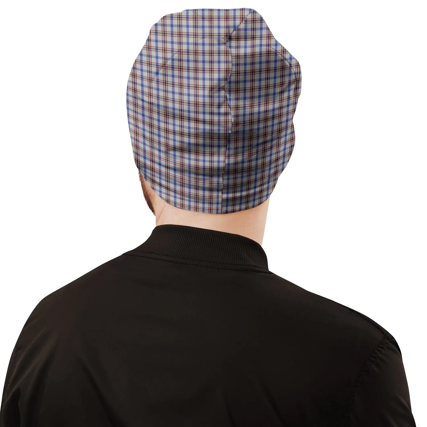 Boswell Tartan Beanies Hat with Family Crest