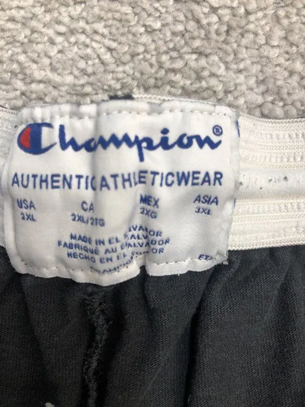 Champion Shorts Mens 2XL Black Athletic Shorts Running Jogging Lightweight