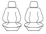 Custom Made Esteem Velour Seat Covers Dodge Caliber 4 Door Hatch 3/2007-On 2 Rows