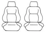 Custom Made Esteem Velour Seat Covers Suits Ford FPV FG MKII GT/GS 4 Door Sedan 11/2011-On 2 Rows