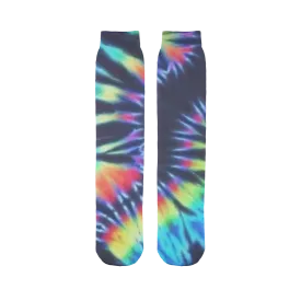Dark Tie Dye Tube Socks