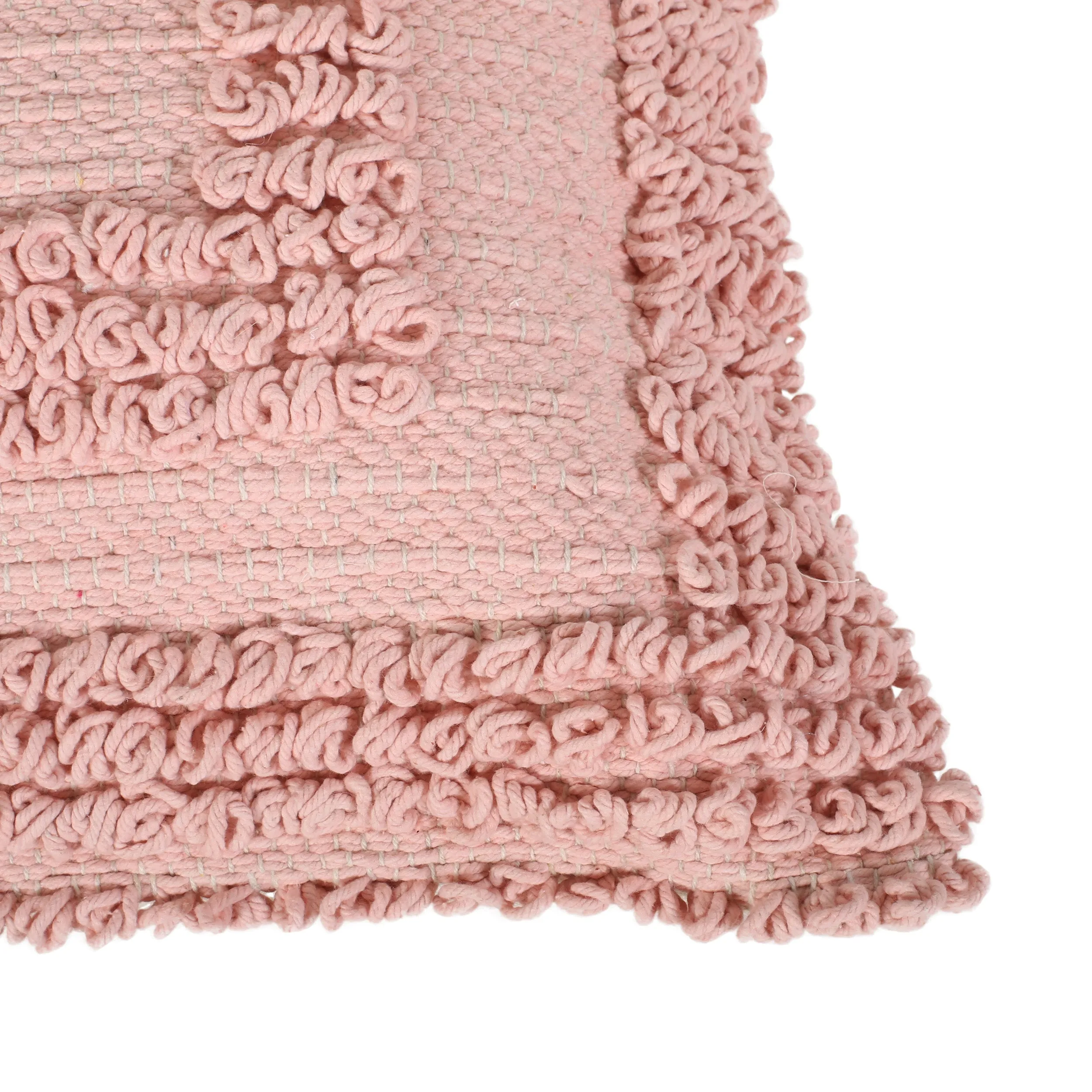 Deborah Boho Cotton Pillow Cover (Set of 2), Pink