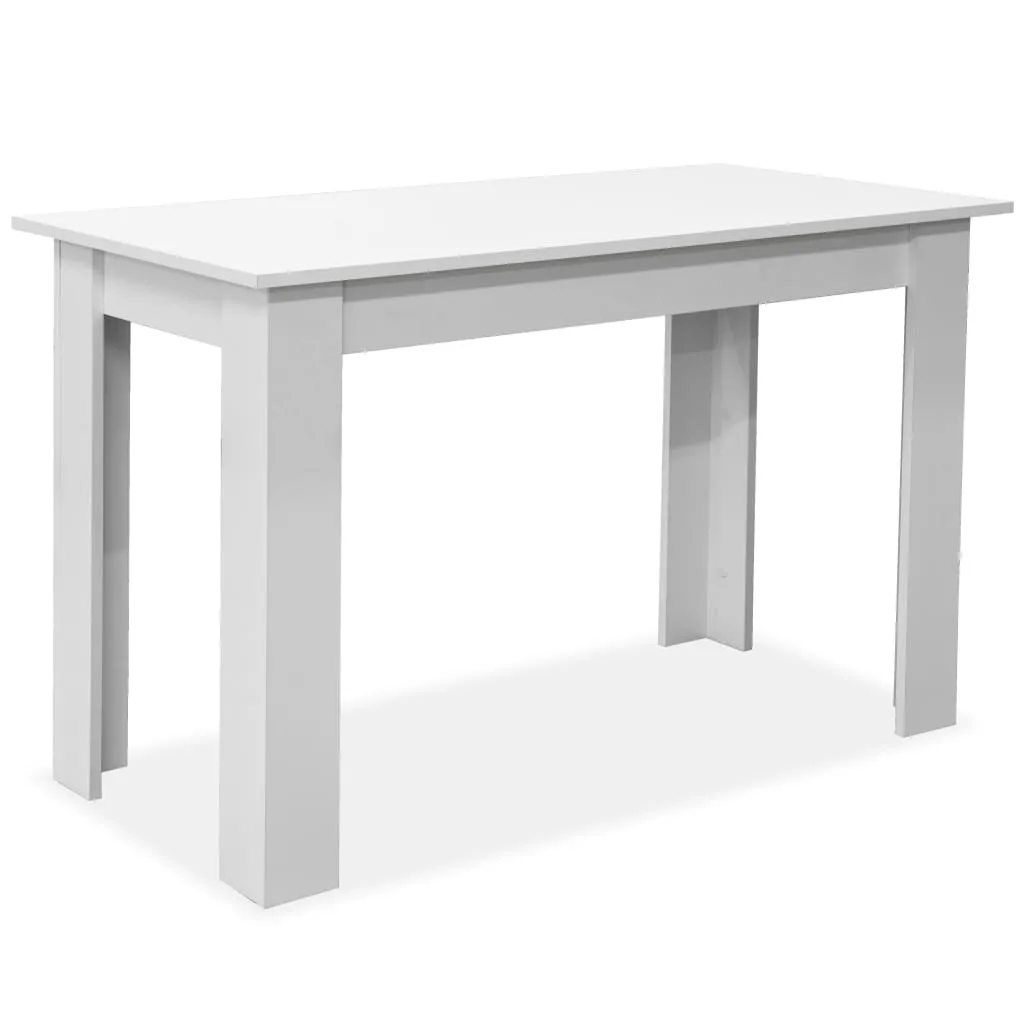 Dining Table And Benches 3 Pieces Chipboard Dining Room Set Oak/White