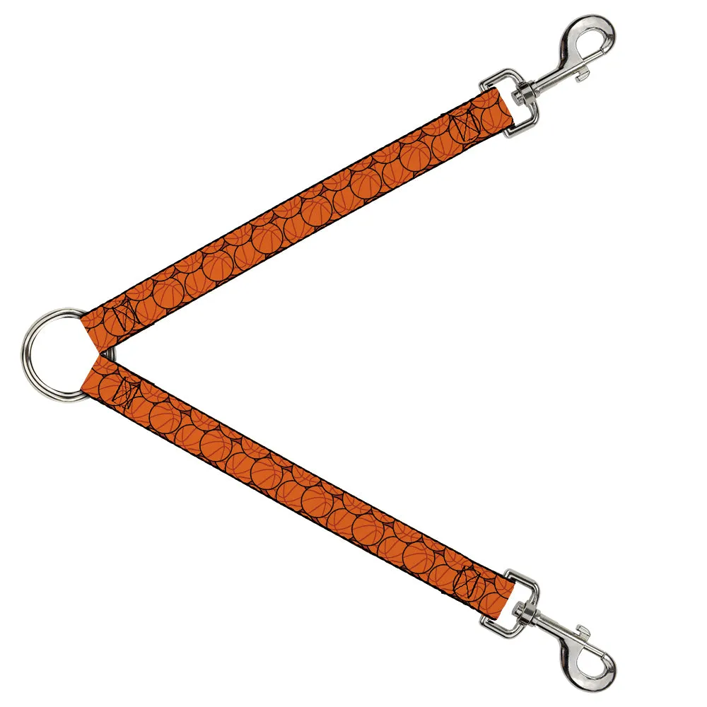 Dog Leash Splitter - Basketballs Stacked