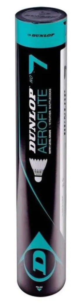 Dunlop Aeroflite No.7 Shuttlecocks 12 Pack