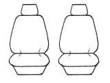 Esteem Velour Seat Covers Set Suits Mercedes B200 Hatch 11/2005-7/2007 2 Rows