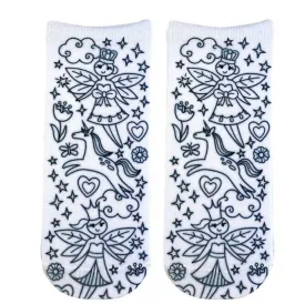Fairy Princess Coloring Socks