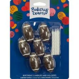 Football Candles & Candle Holders