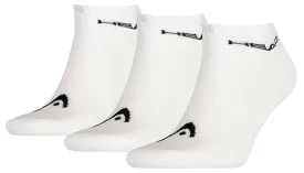 HEAD Sneaker Padel Socks (3 Pack) - White / Black