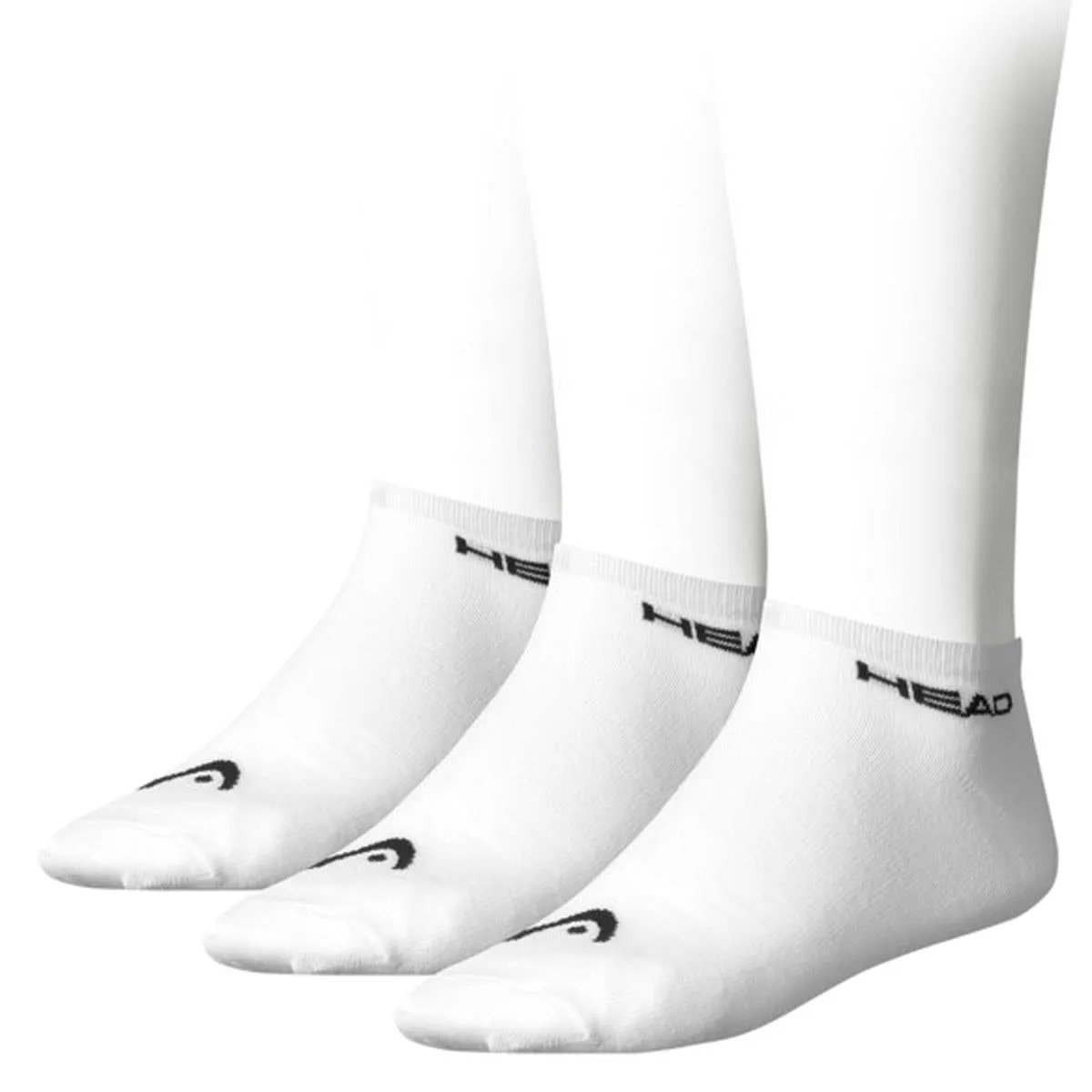 HEAD Sneaker Padel Socks (3 Pack) - White / Black