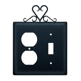 Heart Single Outlet and Switch Cover