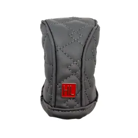 Hl Leather Manual Gear Shift Knob Cover - Grey