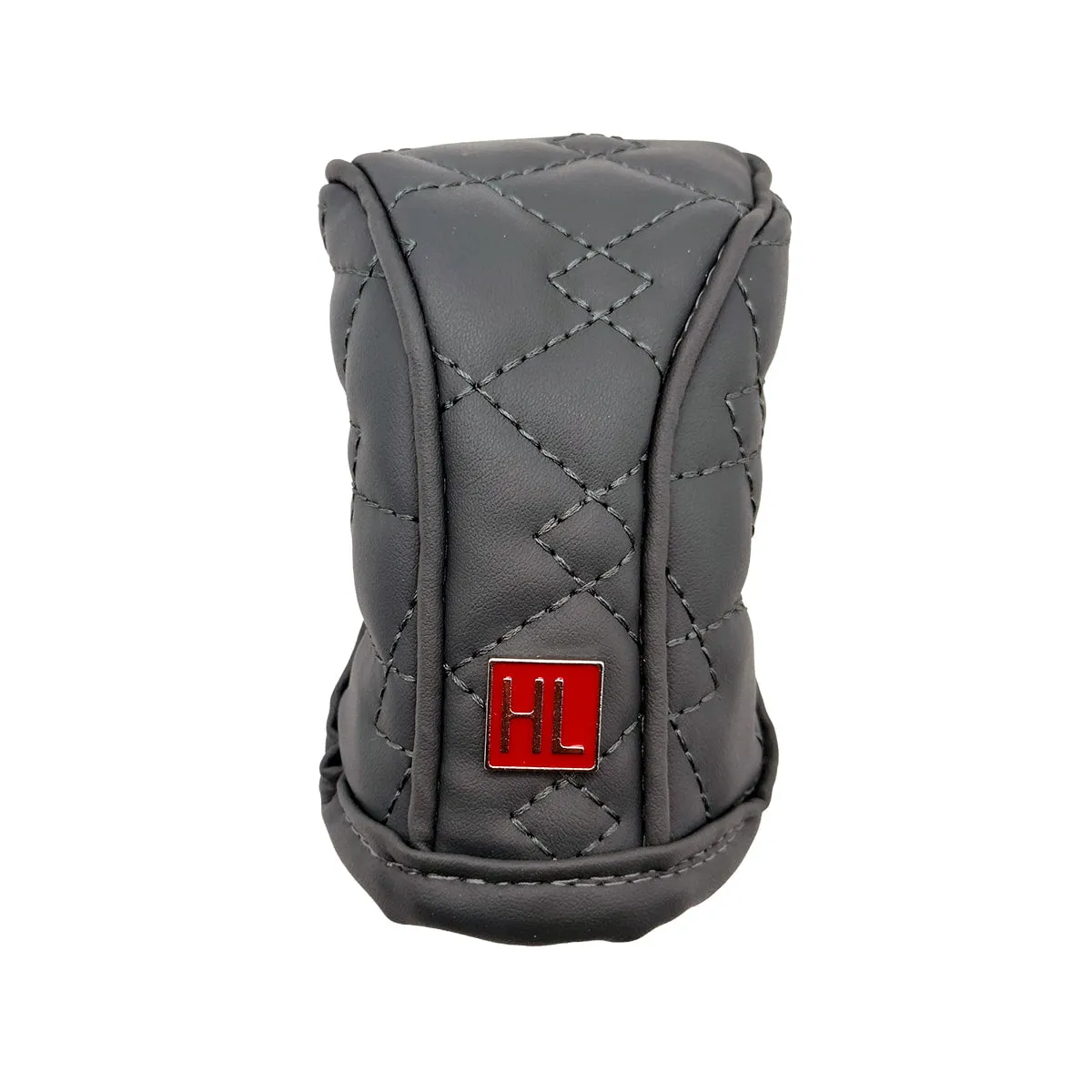 Hl Leather Manual Gear Shift Knob Cover - Grey