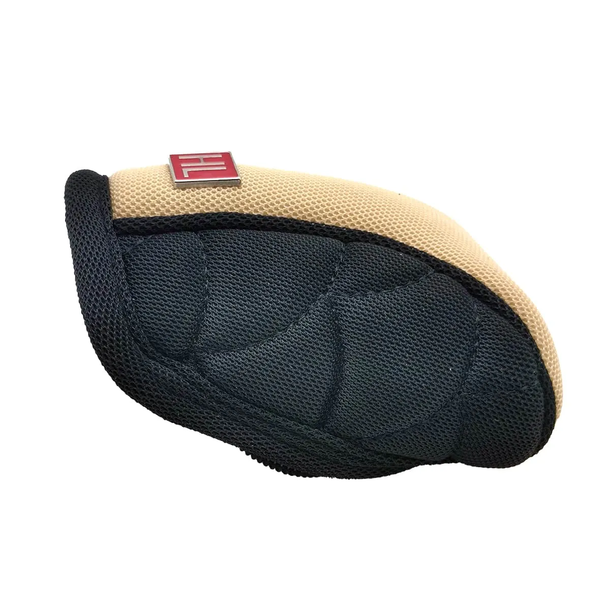 Hl Nylon Manual Gear Shift Knob Cover - Beige With Black