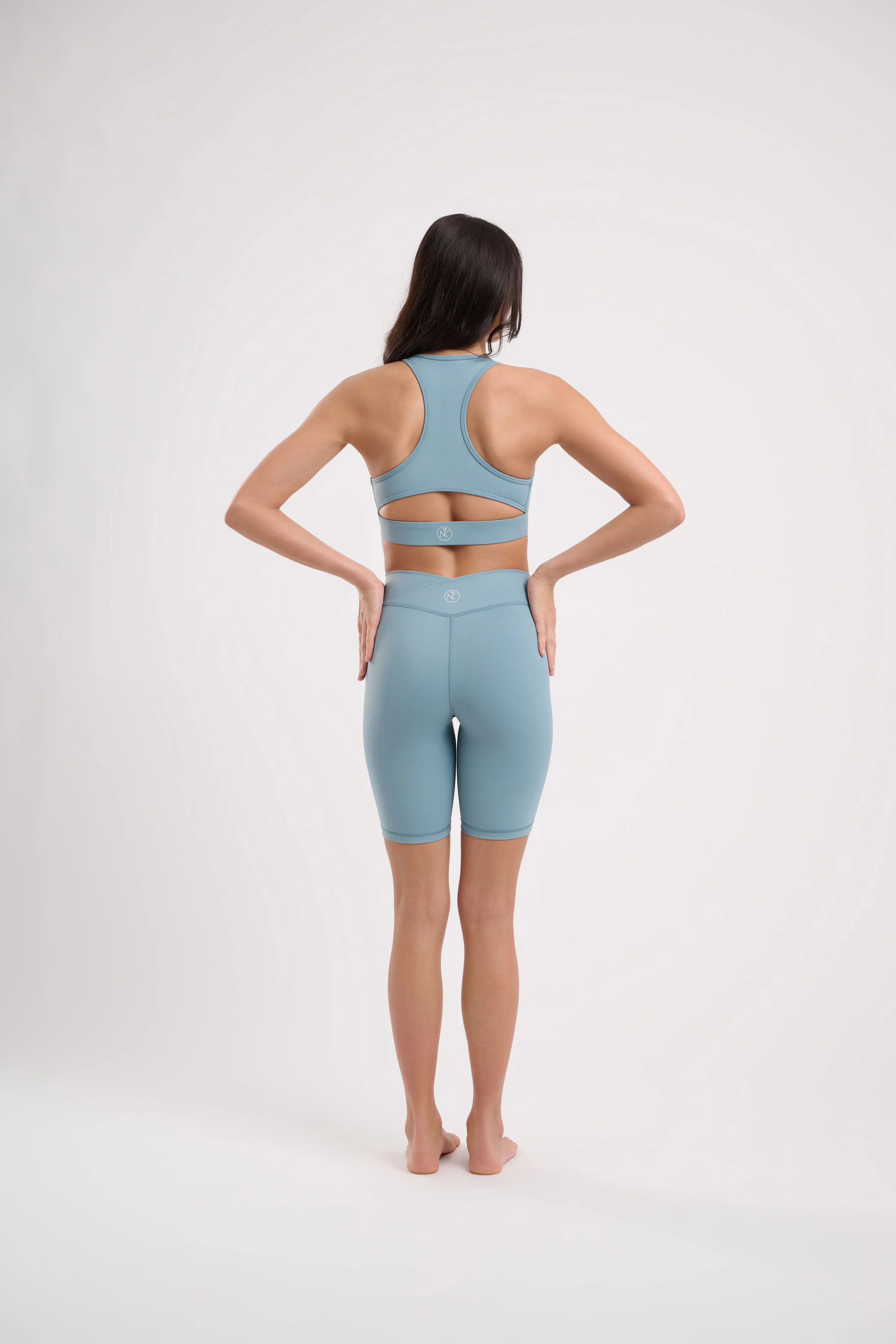Iris Wrap Shorts Sky Blue