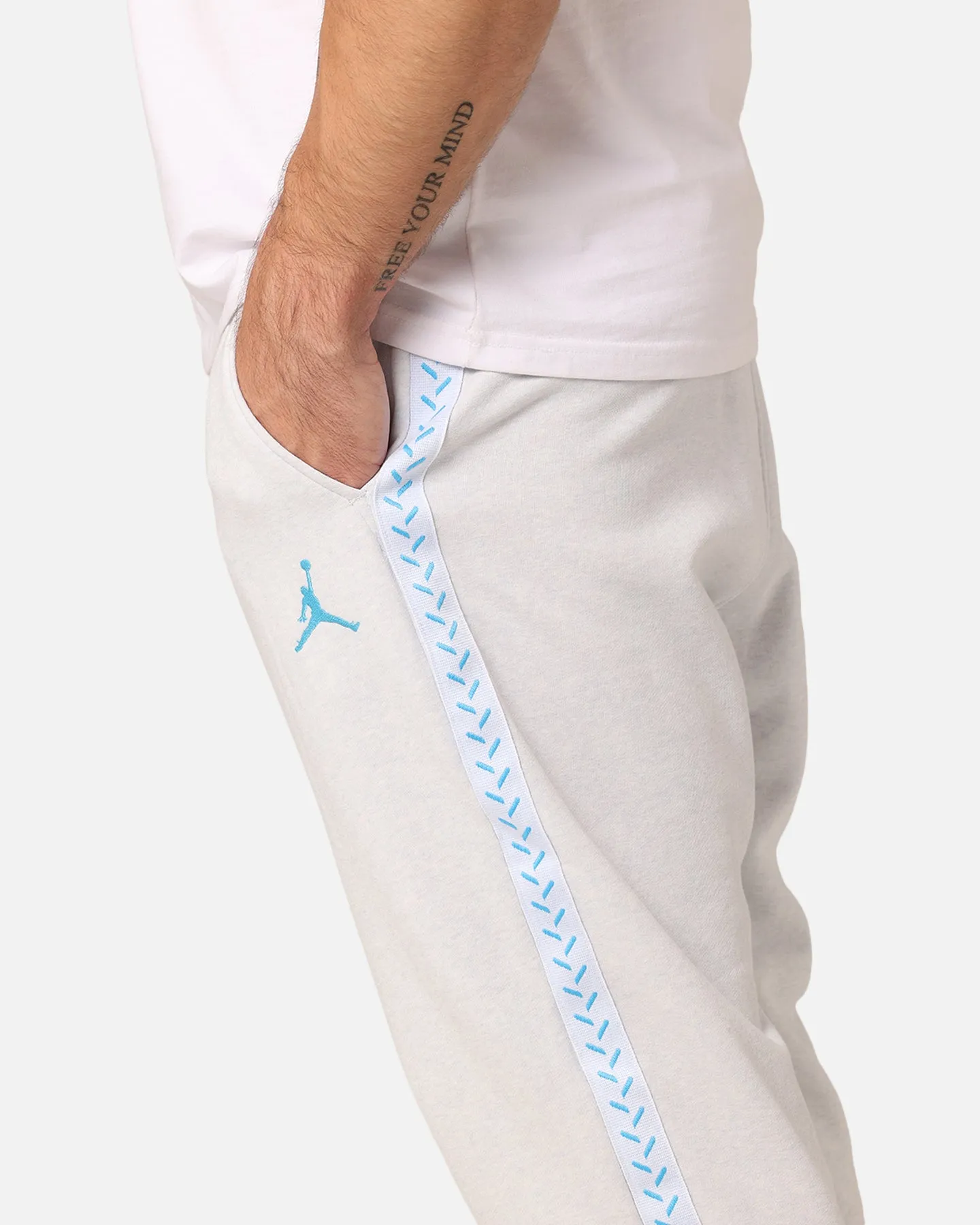 Jordan Flight MVP Harbour Fleece Pants Pure Platinum