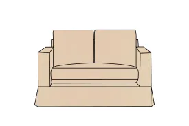 Kate | 2 Seater Extra Loose Cover | Capri Natural