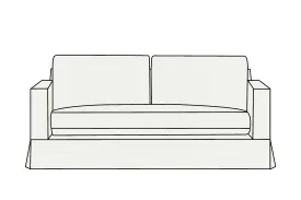 Kate | 3 Seater Extra Loose Cover | Capri Linen