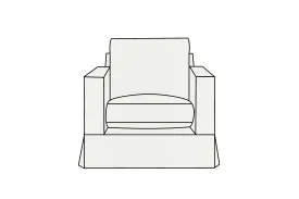 Kate | Armchair Extra Loose Cover | Capri Linen