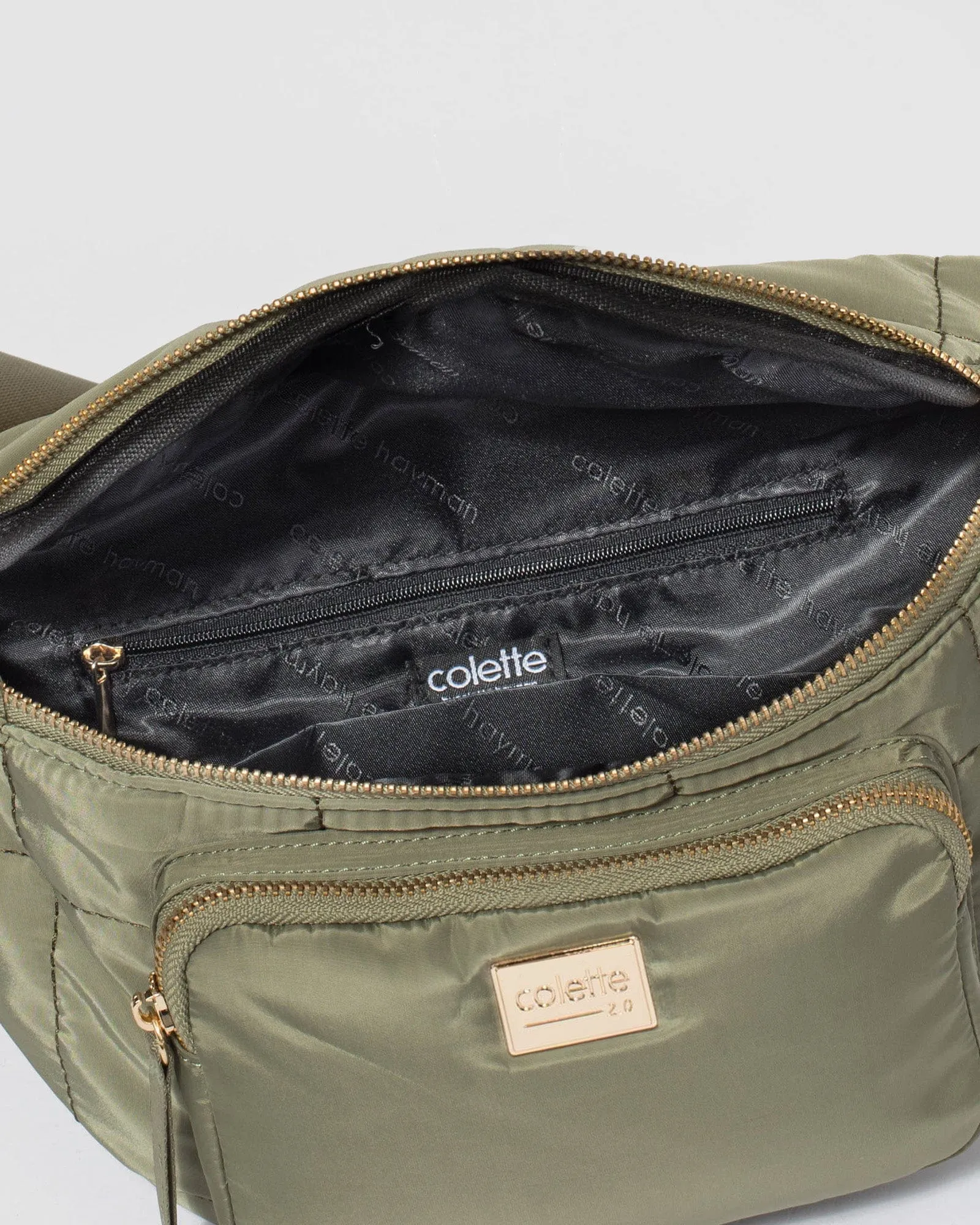 Khaki Madison Nylon Bumbag
