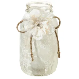Lace Quart Jar Covers Party Wedding Decoration (Set of 4)