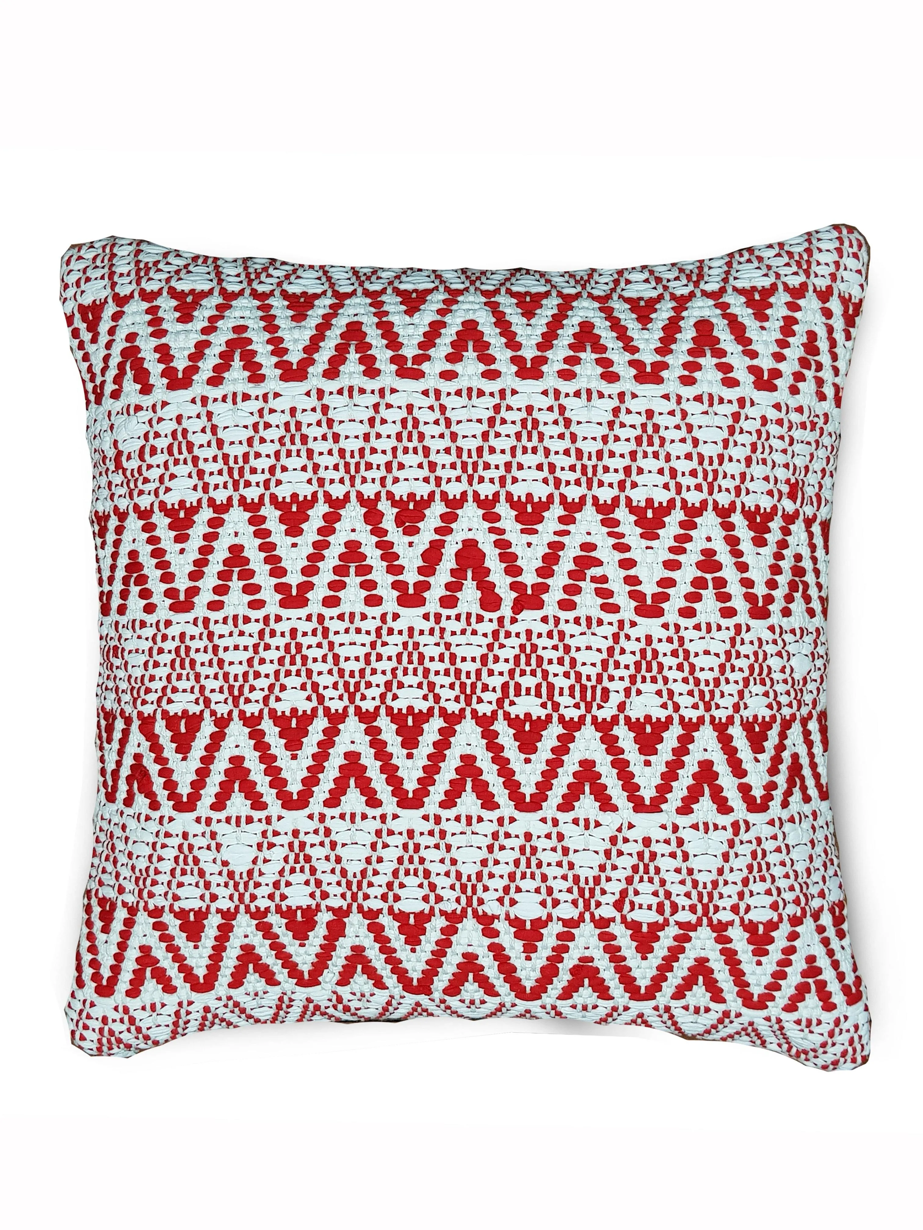 Lavish Touch 100% Cotton Hand Woven Cushion Cover - Pack of 2