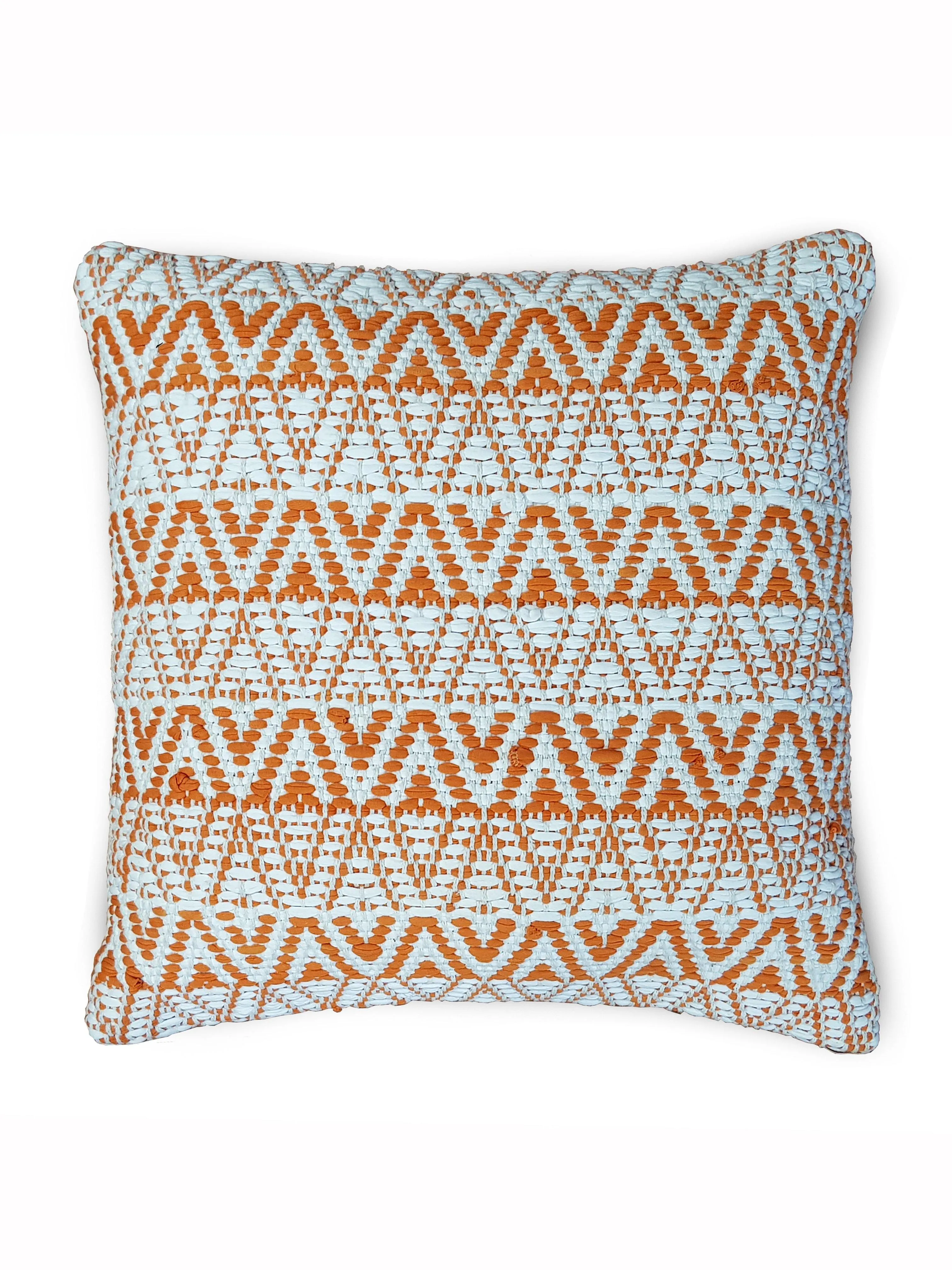 Lavish Touch 100% Cotton Hand Woven Cushion Cover - Pack of 2