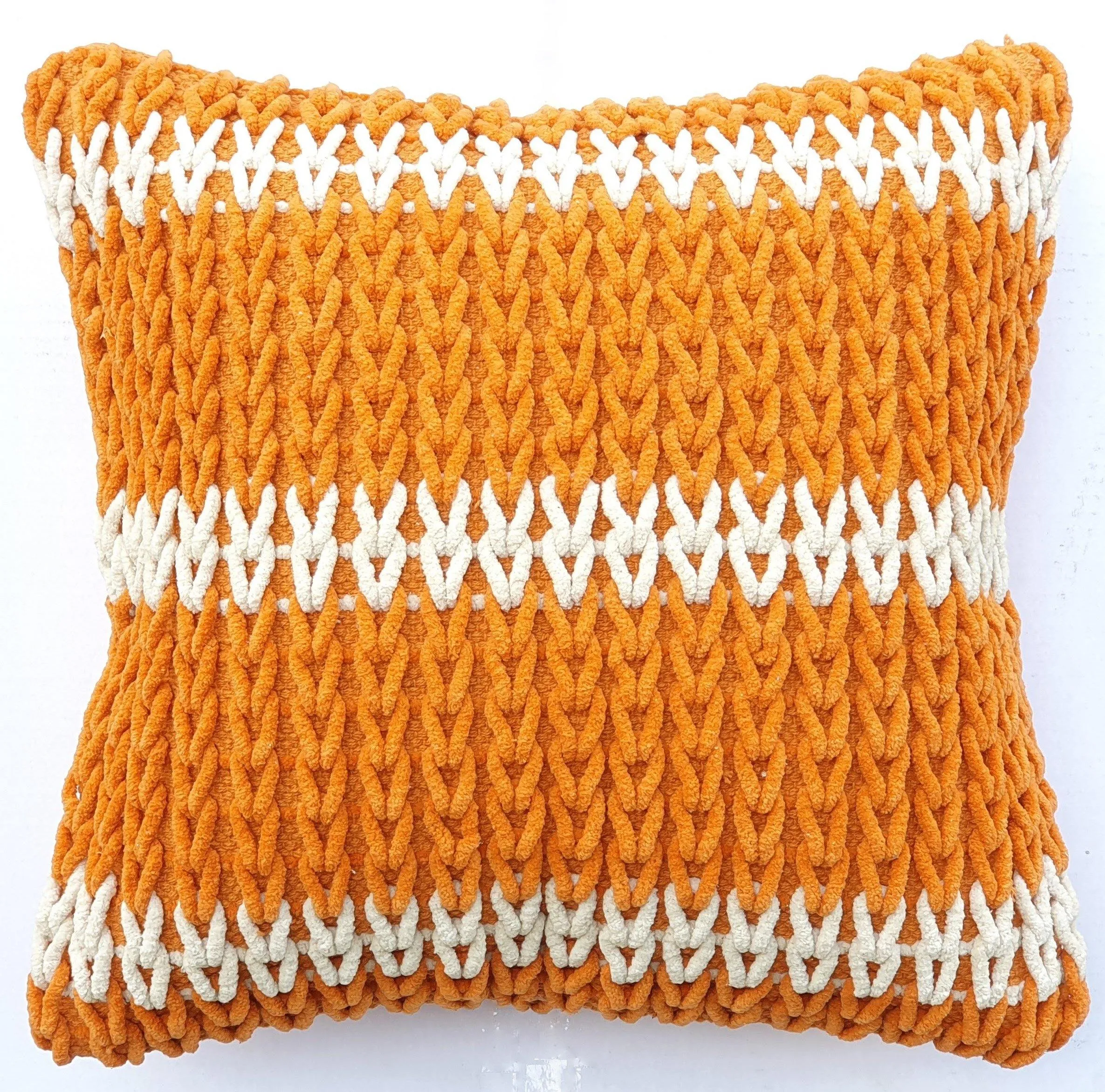 Lavish Touch 100% Cotton Hand Woven Cushion Cover - Pack of 2