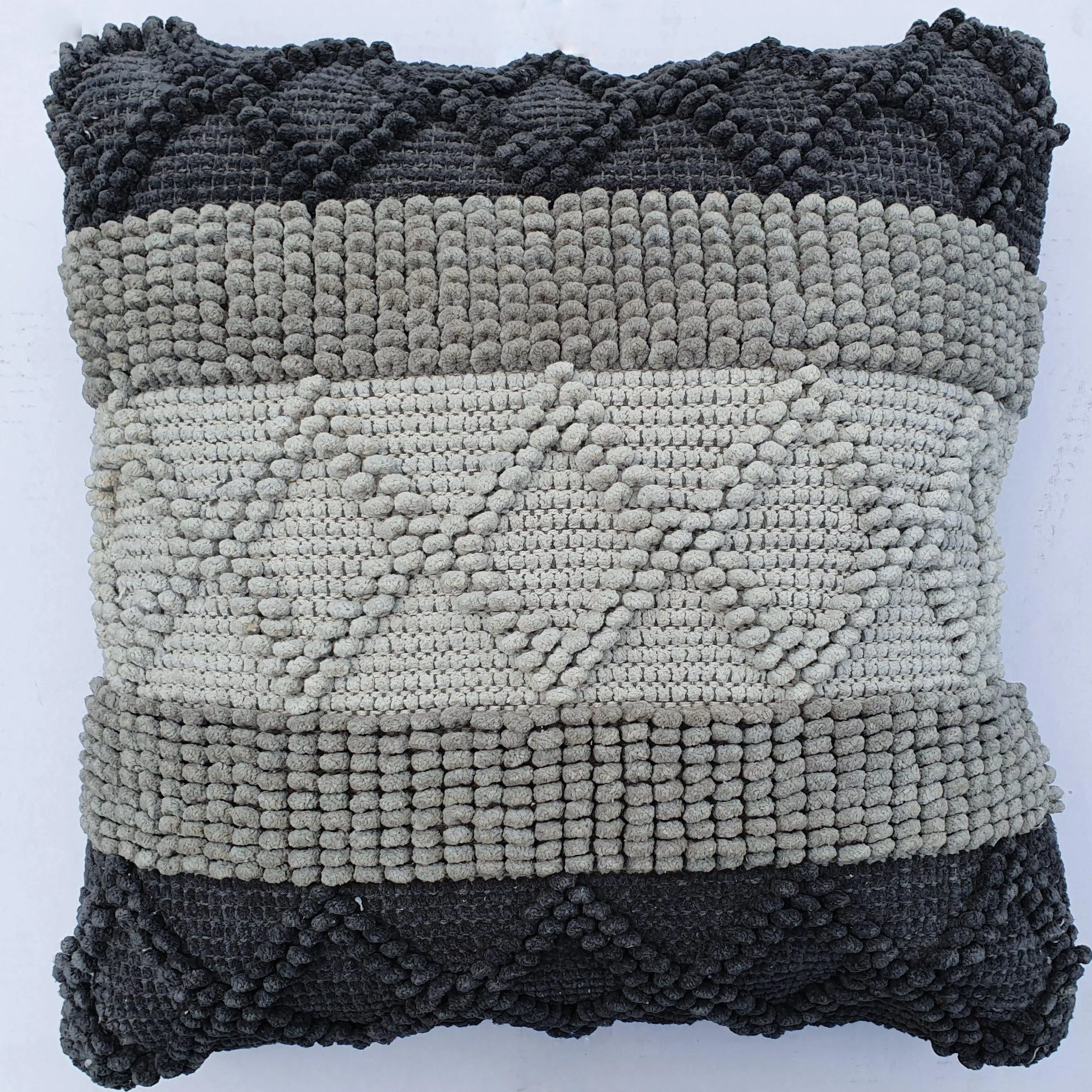 Lavish Touch 100% Cotton Hand Woven Cushion Cover - Pack of 2