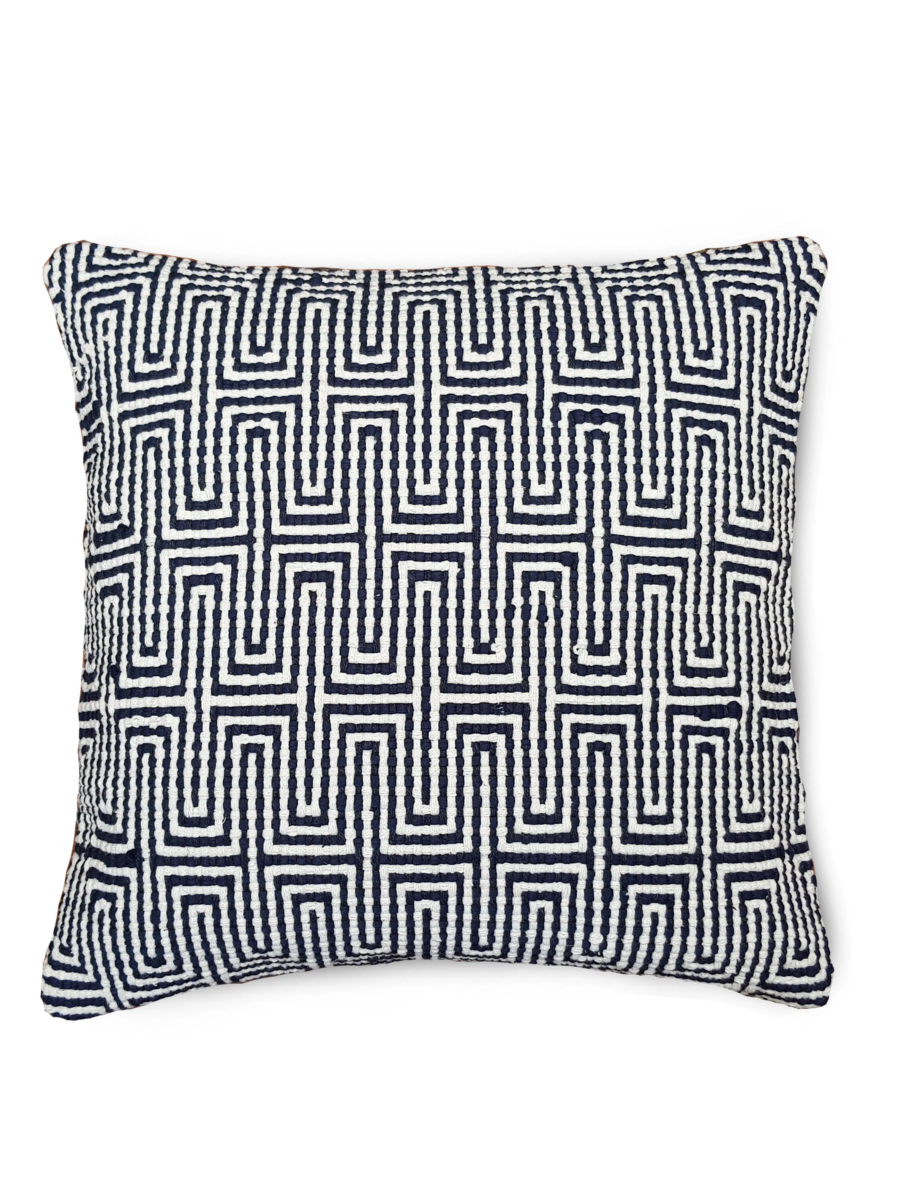 Lavish Touch 100% Cotton Hand Woven Cushion Cover - Pack of 2
