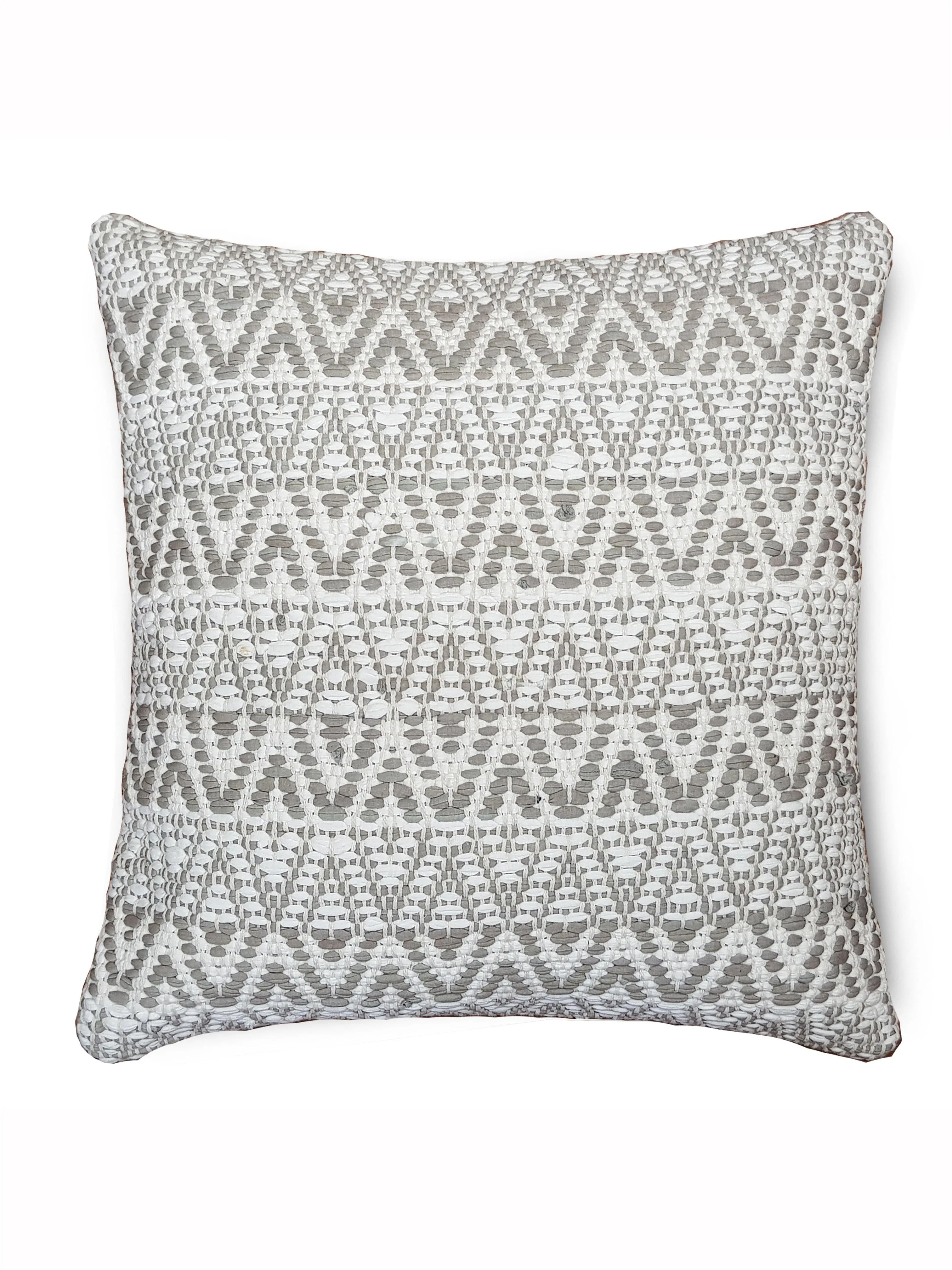 Lavish Touch 100% Cotton Hand Woven Cushion Cover - Pack of 2
