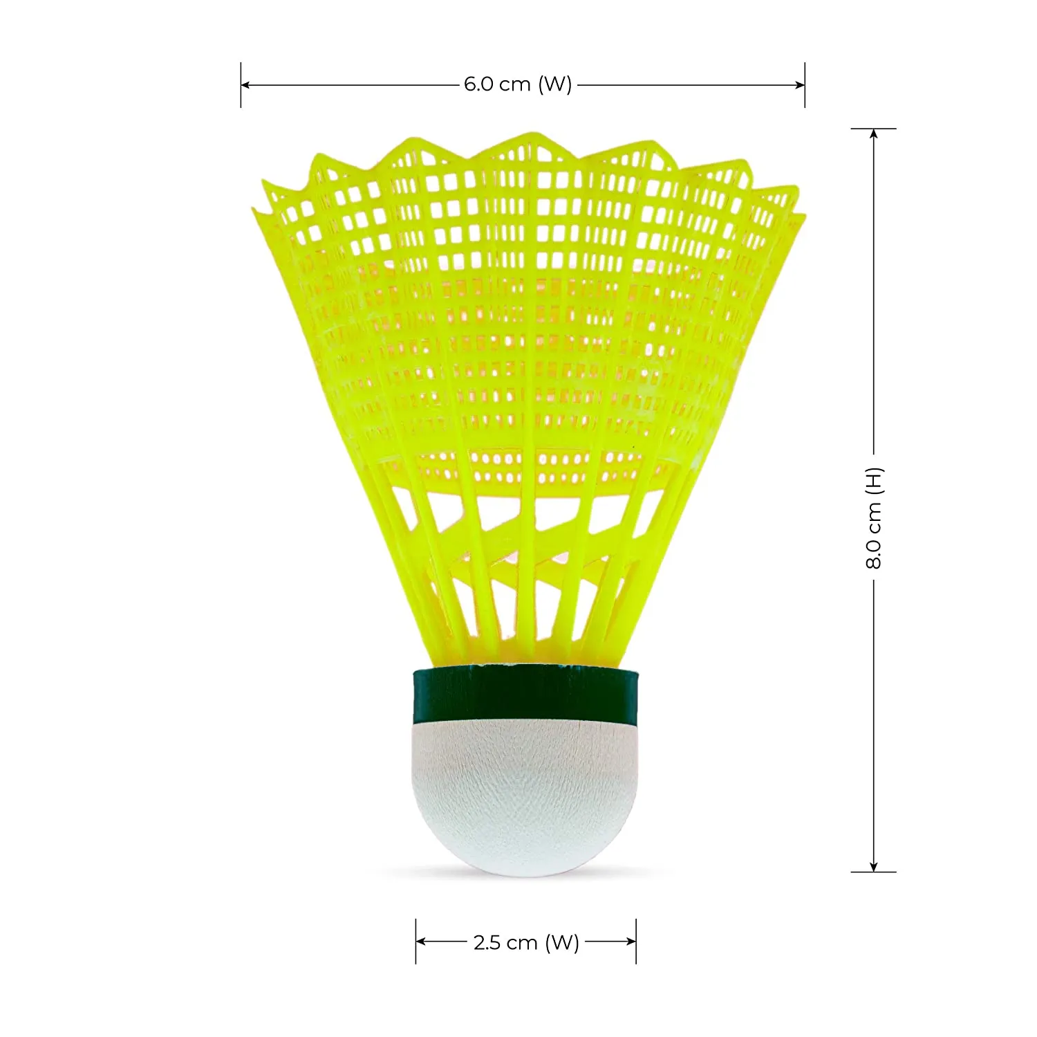 Li-Ning Bolt Gold (6 in 1 Nylon Shuttlecock), Yellow