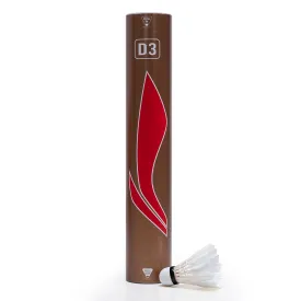 Li-Ning D3 Badminton Feather Shuttlecock, Speed 76 (Pack of 12)