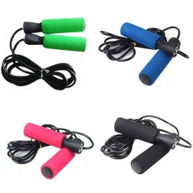 Lightweight Adjustable Jump Rope With Foam Handles