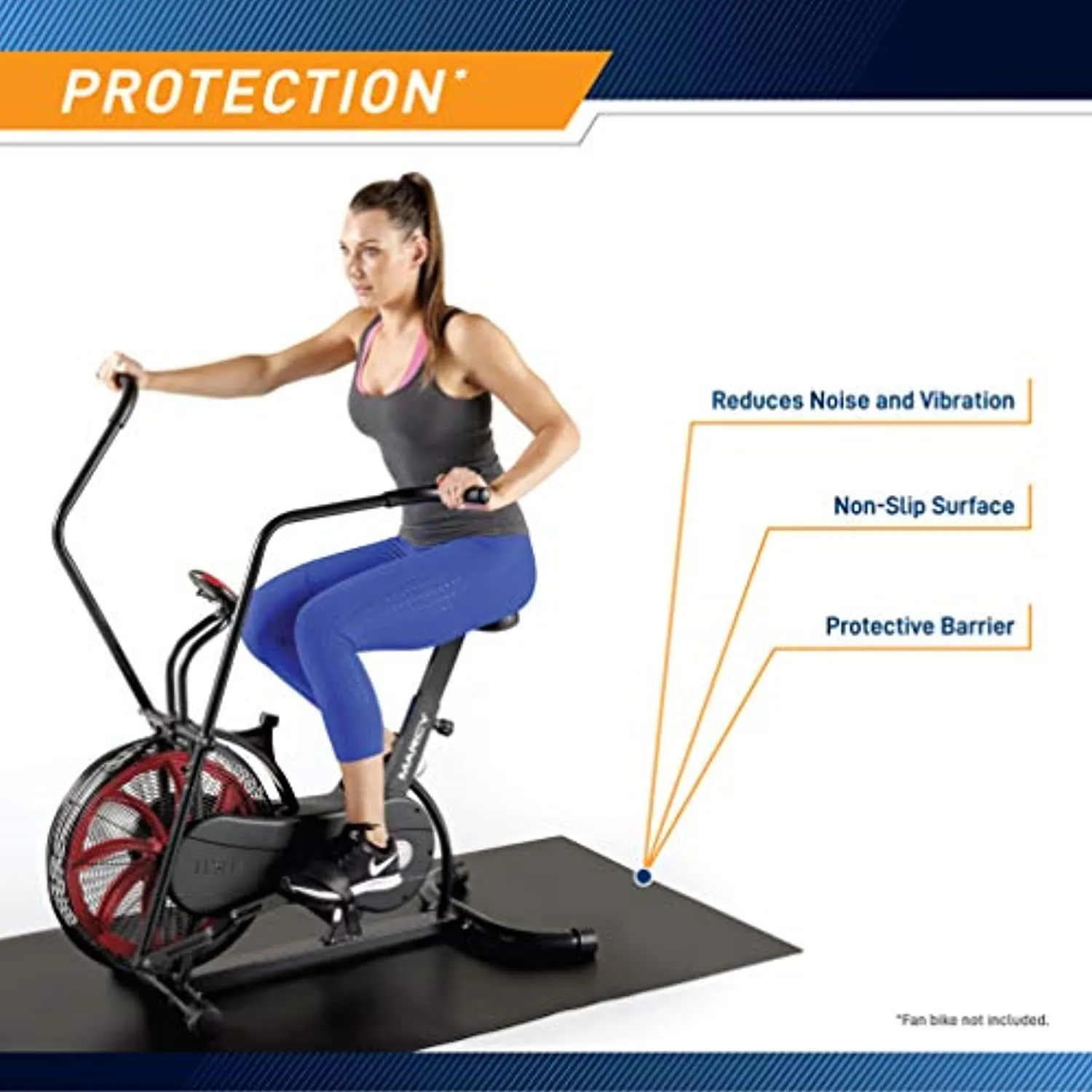 Marcy Fitness Equipment Mat and Floor Protector for Treadmills, Exercise Bikes, and Accessories
